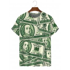 Men's Trendy Dollar Print T-Shirt