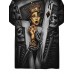 Men's Trendy New Crew Neck Poker Print T-Shirt